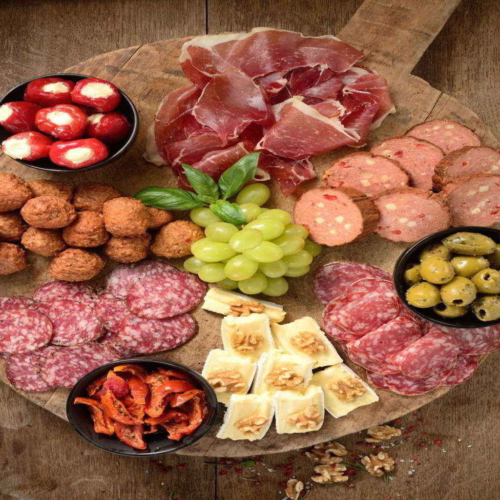 Grote weergave borrelplank